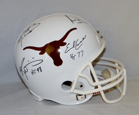 Campbell Williams McCoy Young Signed UT F/S Riddell Helmet W/ 2 Insc- JSA W Auth