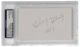 Tracy McGrady Houston Rockets RARE EARLY Signed Slabbed Index Card PSA/DNA