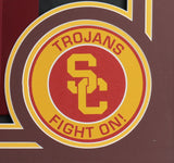 O. J. Simpson Signed USC Trojans 34x42 Framed Jersey Display (JSA COA) Bills R.B