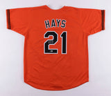 Austin Hays Signed Baltimore Orioles Jersey (Beckett Holo) 2016 O's Draft Pick