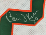 Bernie Kosar Signed Miami Hurricanes White Jersey (JSA COA) 1983 National Champs