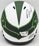 JAXON SMITH-NJIGBA AUTOGRAPHED SEAHAWKS LUNAR ECLIPSE MINI HELMET 220856