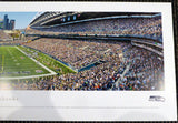 RUSSELL WILSON AUTOGRAPHED CENTURY FIELD PANORAMIC PHOTO SEAHAWKS RW HOLO 131231