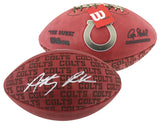 Colts Anthony Richardson Signed Wilson "Duke" Team Showcase Football W/ Case Fan