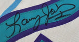 Larry Johnson Signed Charlotte Hornets Jersey (Steiner) #1 Overall Pk 1991 Draft