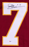 Joe Theismann Signed Washington Redskins Career Highlight Stat Jersey (PSA COA)