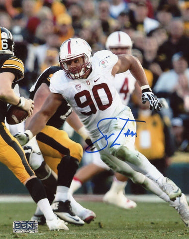 SOLOMON THOMAS SIGNED AUTOGRAPHED STANFORD CARDINAL 8x10 PHOTO COA