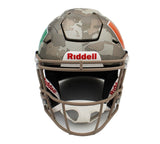 Ray Lewis Signed Miami Hurricanes Speed Flex Authentic Custom Camo NCAA Helmet