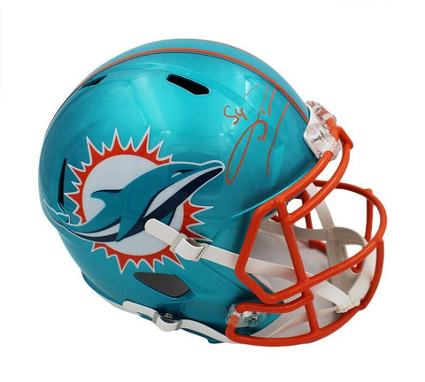 Zach Thomas Signed Miami Dolphins Speed Full Size Flash NFL Helmet