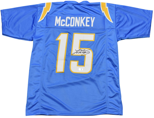 LADD McCONKEY SIGNED LOS ANGELES CHARGERS #15 POWDER BLUE JERSEY BECKETT