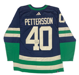 ELIAS PETTERSSON Autographed Canucks Authentic Reverse Retro Jersey FANATICS