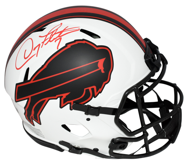 DOUG FLUTIE AUTOGRAPHED BUFFALO BILLS LUNAR SPEED AUTHENTIC HELMET BECKETT