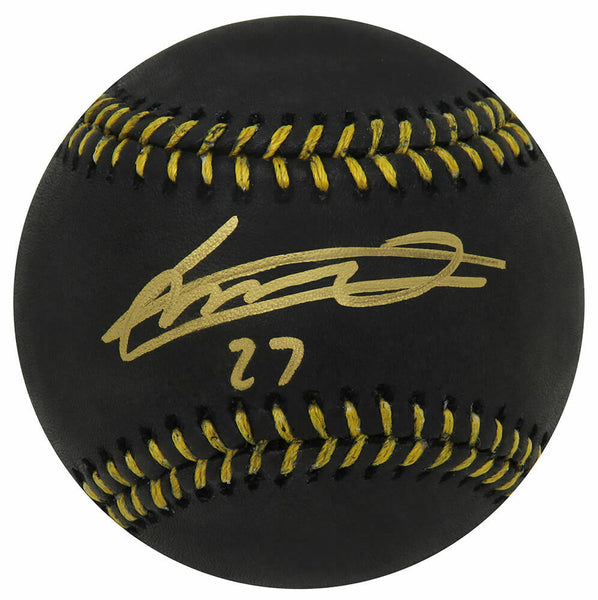 Vladimir Guerrero Jr (BLUE JAYS) Signed Rawlings Black MLB Baseball - (SS COA)