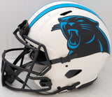 CHRISTIAN MCCAFFREY AUTO PANTHERS LUNAR FULL SIZE AUTH HELMET RECORD BECKETT