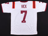 Michael Vick Signed Virginia Tech Hokies White Jersey (JSA) #1 Pick 2001 Draft