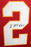 Kareem Hunt Signed Kansas City Chiefs 35x43 Framed Jersey (JSA COA) He's Baaack!