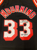 Alonzo Mourning Autographed Miami Heat Signed Mitchell & Ness Jersey HOF 14 JSA