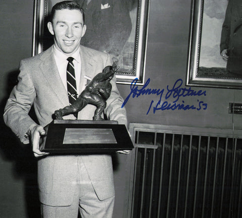 Johnny Lattner Autographed Signed 8x10 Photo Notre Dame "Heisman '53" 230374