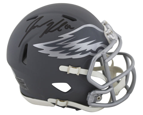 Eagles Jason Kelce Authentic Signed Slate Speed Mini Helmet PSA/DNA Itp