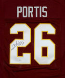 Clinton Portis Autographed Maroon Pro Style Jersey- JSA W