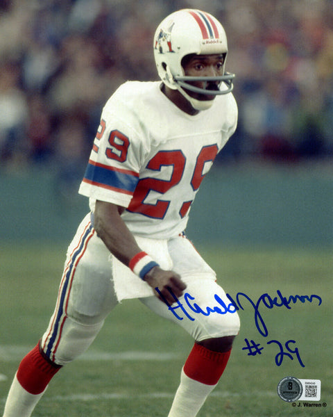 Harold Jackson Signed New England Patriots 8x10 Photo Beckett 45702