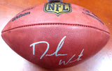 DESHAUN WATSON AUTOGRAPHED NFL LEATHER FOOTBALL CLEVELAND BROWNS BECKETT 113700