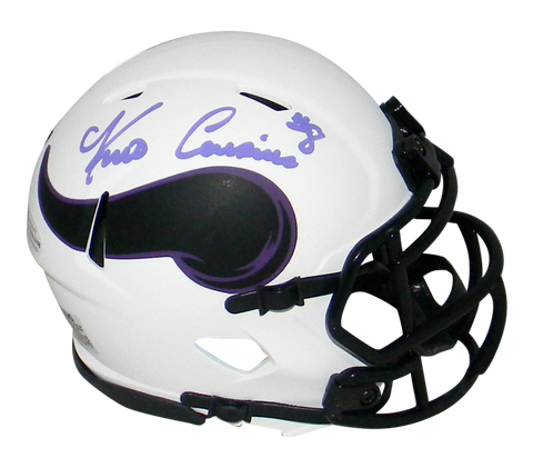 KIRK COUSINS AUTOGRAPHED MINNESOTA VIKINGS LUNAR SPEED MINI HELMET BECKETT