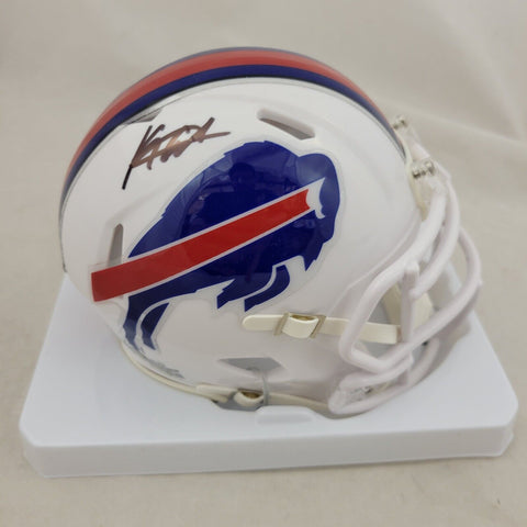 KEON COLEMAN SIGNED AUTOGRAPHED BUFFALO BILLS SPEED MINI HELMET BECKETT QR