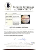 Negro League Legends Multi Signed Baseball 7 Signatures BAS AA13299