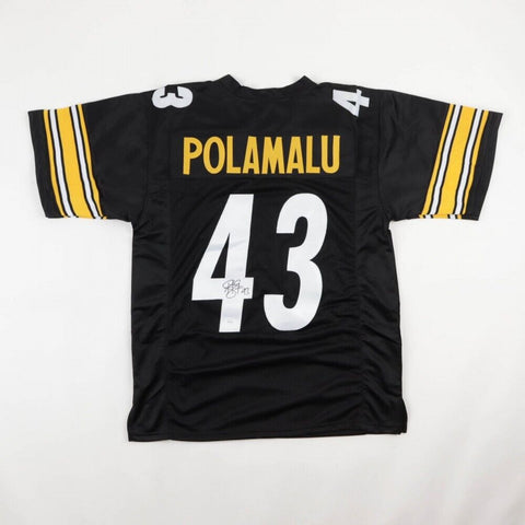 Troy Polamalu Signed Pittsburgh Steelers Jersey (JSA) 8xPro Bowl Defensive Back