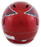 Cardinals Kurt Warner Signed Flash Full Size Speed Rep Helmet W/ Case BAS Wit