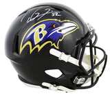 Ravens Ray Lewis Signed Full Size Speed Rep Helmet w/ White Sig BAS Witnessed