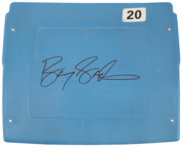 Barry Sanders Signed Detroit Silverdome Light Blue #20 Stadium Seatback (SS COA)