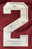 Johnny Manziel Signed Texas A&M Jersey / 3xInscribed with Johnny F****n Football