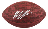 Cowboys Micah Parsons Signed "Duke" Team Showcase Football W/ Case Fanatics