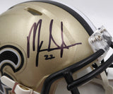 Mark Ingram Autographed Signed Gold Speed Mini Helmet Saints Beckett QR #WY81295