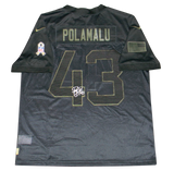 TROY POLAMALU SIGNED PITTSBURGH STEELERS NIKE LIMITED SALUTE TO SERVICE JERSEY