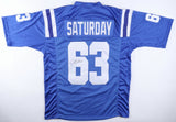 Jeff Saturday Signed Indianapolis Colts Jersey (JSA COA) Super Bowl XLI Champion