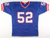 Pepper Johnson Signed New York Giants Jersey (JSA COA) 2xSuper Bowl Champion