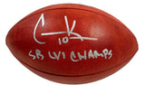 COOPER KUPP Autographed "SB LVI Champs" Rams Super Bowl Football FANATICS