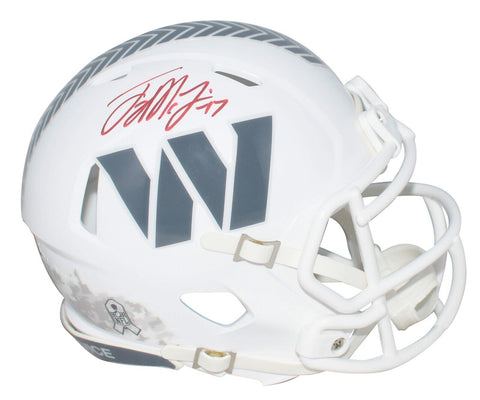 TERRY McLAURIN SIGNED WASHINGTON COMMANDERS SALUTE TO SERVICE 3 MINI HELMET BAS