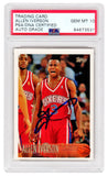 Allen Iverson autographed 76ers 1996 Topps Rookie #171 (PSA - Auto Grade 10)