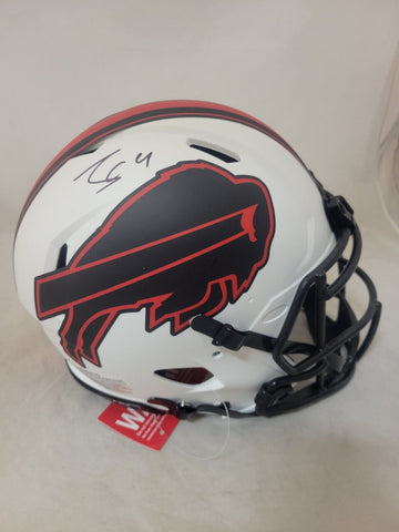 JAMES COOK SIGNED BUFFALO BILLS LUNAR ECLIPSE SPEED AUTHENTIC HELMET BECKETT QR