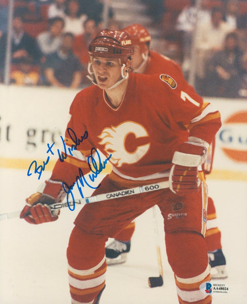 Flames Joe Mullen Authentic Signed 8x10 Photo Autographed BAS #AA48024