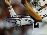 Johnny Manziel Signed Texas A&M 8x10 Money Photo w/12 HT- Beckett Auth *Black