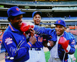 Mike Tyson Doc Gooden Darryl Strawberry Autographed 16x20 Color Photo-JSA W Auth