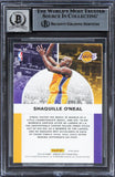 Lakers Shaq O'Neal Signed 2019 Donruss Optic WS Holo #17 Card AG GM 10! BAS Slab