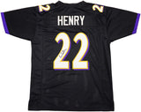 BALTIMORE RAVENS DERRICK HENRY AUTOGRAPHED BLACK JERSEY BECKETT WITNESS 230167