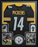 FRAMED PITTSBURGH STEELERS GEORGE PICKENS AUTOGRAPHED SIGNED JERSEY JSA COA