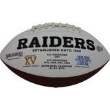 Richard Seymour Signed Las Vegas Raiders Logo Football HOF Beckett 45798